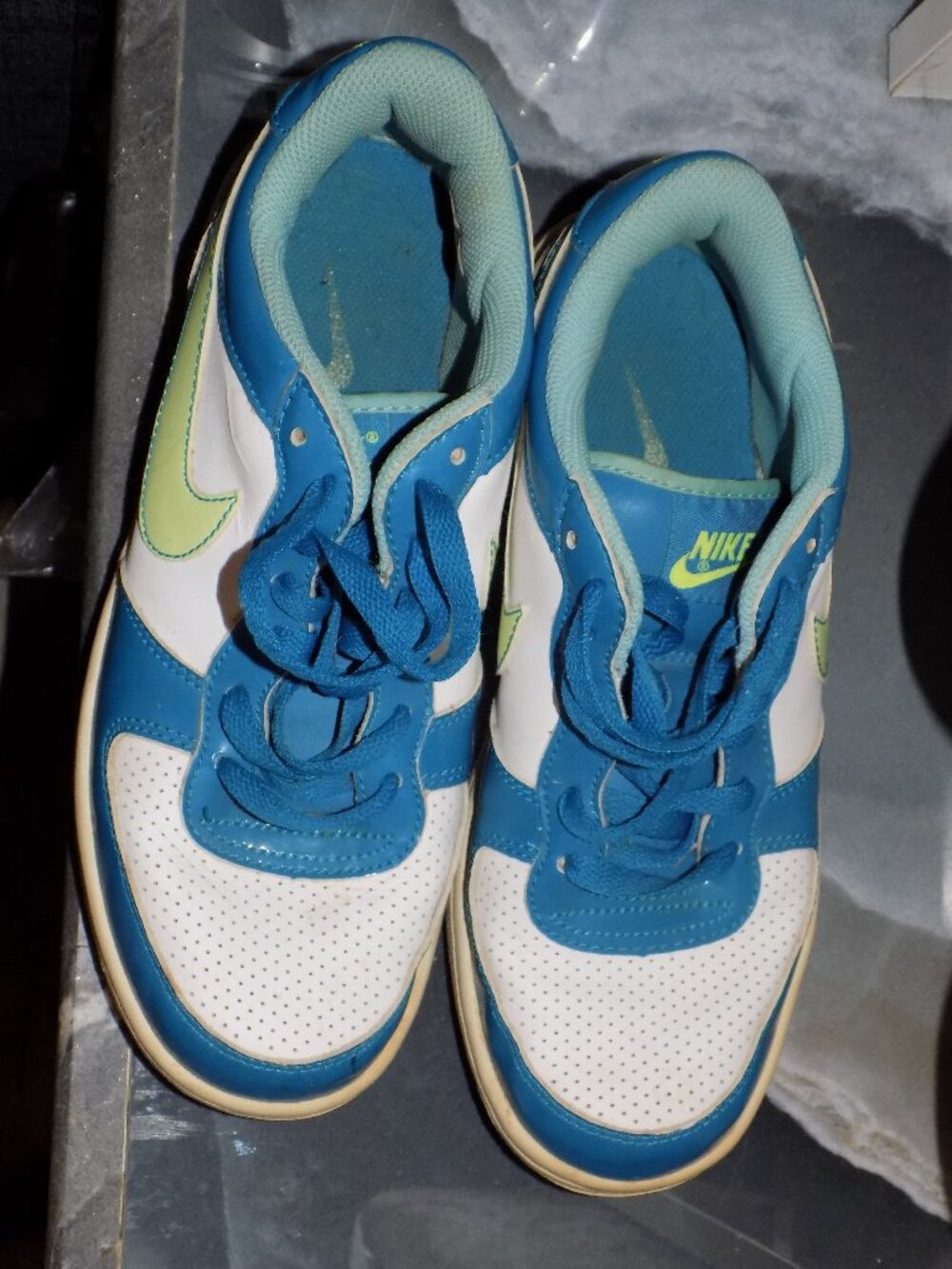 Nike Dunk Low Neo Turquoise Lime Shoes Size 9 Women's Read Below